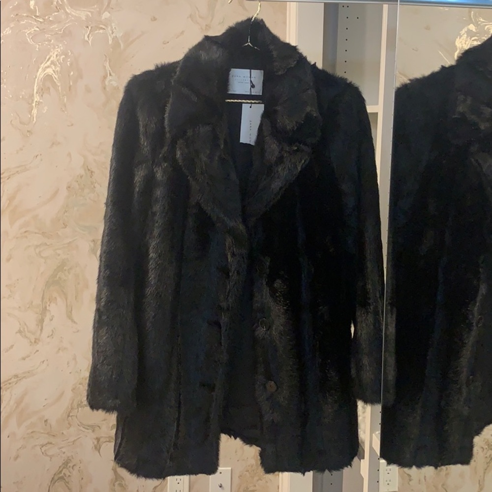 Zara Faux Fur Coat